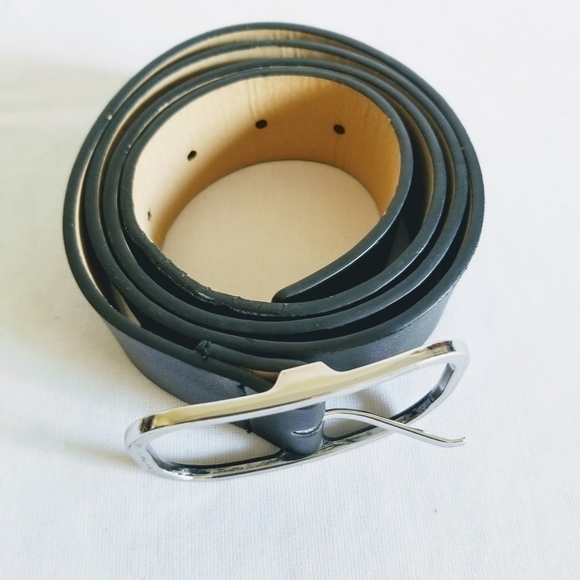 New York & Company Black Faux Leather Belt Medium - Picture 8 of 9